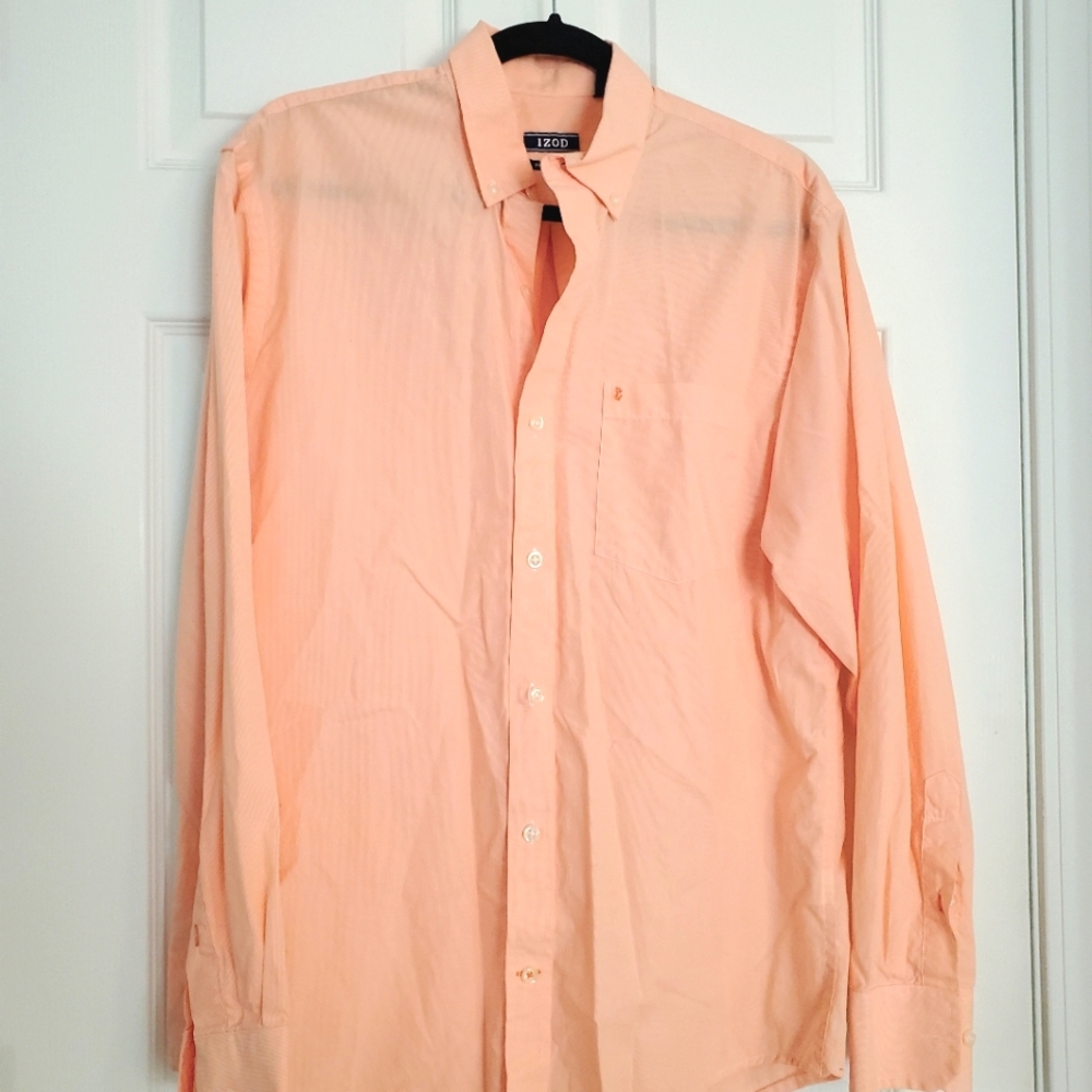 Izod Salmon Dress Shirt